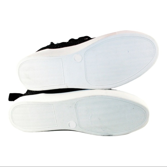 Cat & Jack Sneakers Regan High Top Glitter Sparkles Girl's Platform Velcro Zip - Picture 7 of 9